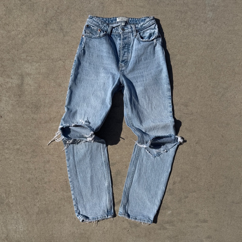 Abercrombie & Fitch The Dad High Rise Straight Legs Jeans